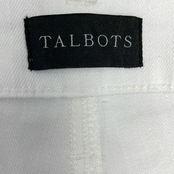 NWOT Talbots Modern Ankle Denim Jeans White 2 - Picture 11 of 15